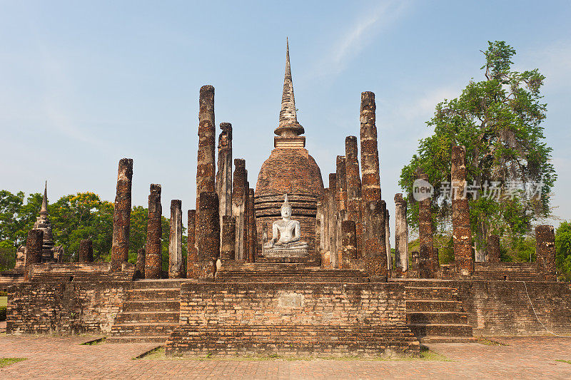 泰国苏霍海的Wat Sa Si Si